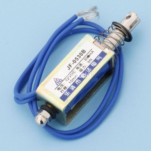 DC12V 300mA 5N/10mm Steady Pull-Push-Type Solenoid Electromagnet