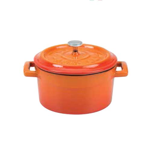 Baldassare Agnelli Enamelled Cast Iron Mini Dutch Oven 1/3 QT Round