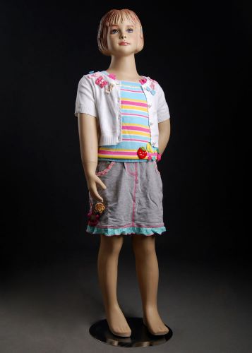 3 feet 8 inches tall 23&#034;22&#034;25&#034; child girl fiberglass mannequin (kw3 for sale