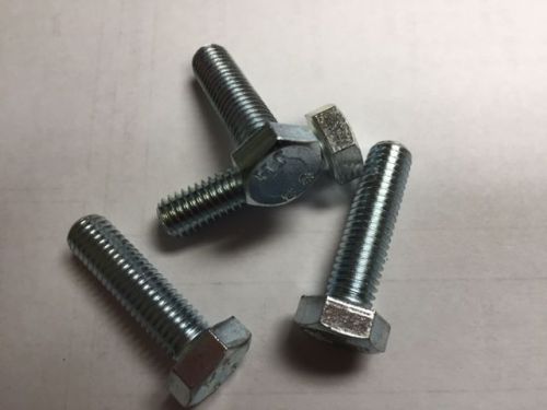 6mm x 1.0 x 40mm Hex cap screw zinc 8.8 DIN 933  200 count box