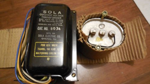 SOLA Constant Voltage Transformer Cat. No. 8034, Vintage in Original Box