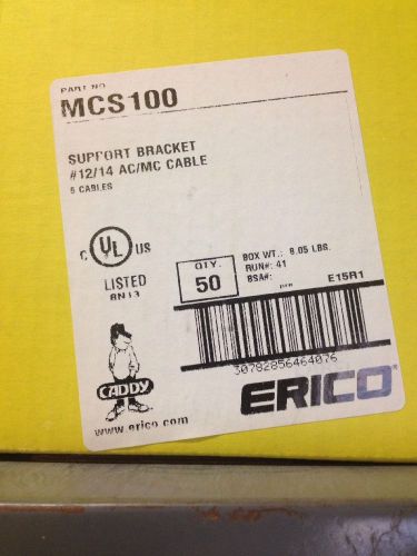 New caddy erico mcs100 cable bracket (50) for sale