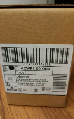 Acenti ACWP1-00-ONYX WALLPLATE