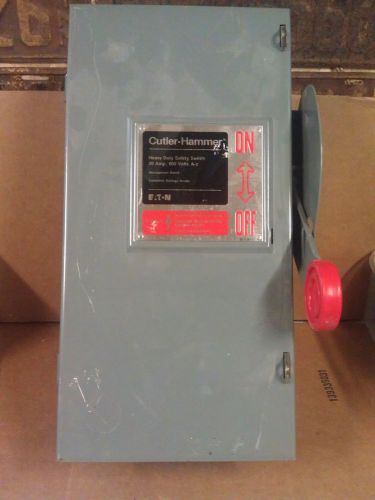 EATON  DH361FGK  Disconnect Safety Switch 30A Fusible 600V 3 Pole W100