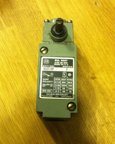 ALLEN BRADLEY 802T-HP SERIES F LIMIT SWITCH