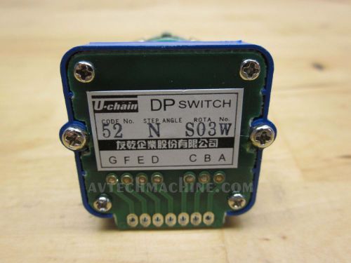 U-chain rotary switch dp52-n-s03w 7 position for sale