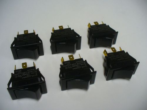 Carling rocker switch  spdt on-on  3 terminal lot of 6 for sale