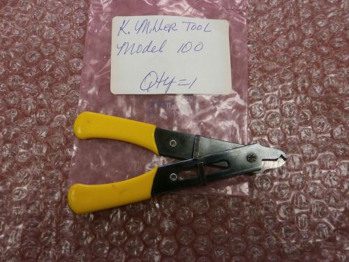 K. Miller Tool Model 100 Used Yellow Handle Wire Strippers