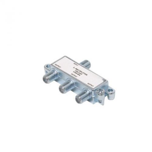 Rg-6 H.D. 3 Way Splitter Black Point TV Wire and Cable BV-058 H.D. 014759007326