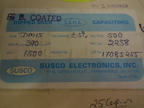 1500 PCS SUSCO DM-15 390PF +/-5% 500V