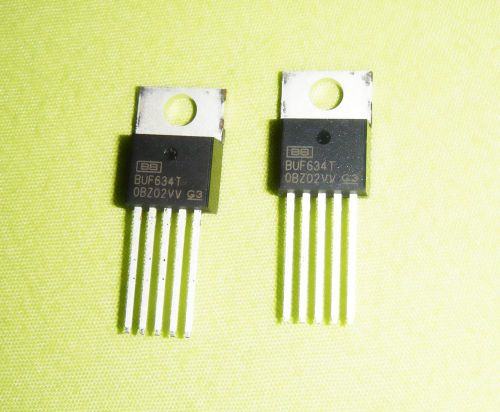 5 PIECES - High Speed Buffer IC Burr Brown BUF634 T 5-Lead TO-220 Pro Audio DIY