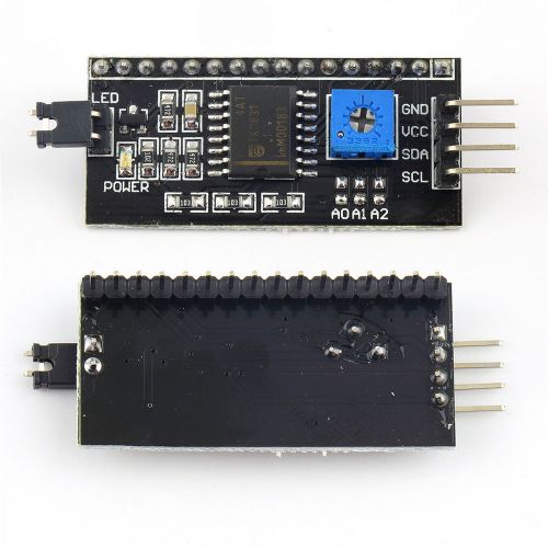 I2c iic serial interface board module lcd1602 address changeable for arduino ww for sale