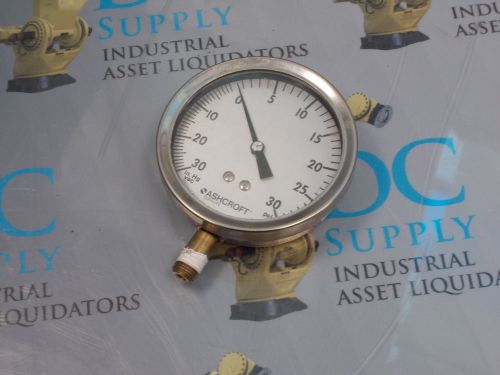 Ashcroft duralife pressure gauge ± 30 in. hg vac for sale