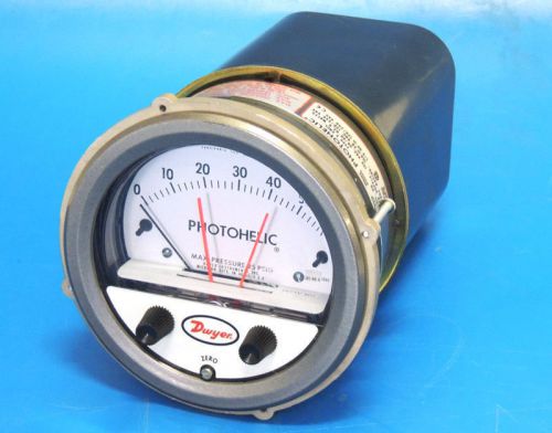 Dwyer 3060 Photohelic Pressure Switch Gauge 25 PSIG 0-60&#034; Hi/Lo Limit / Warranty