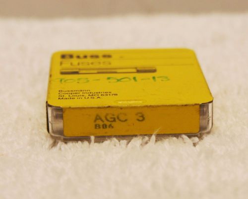 Buss AGC-3 Fuse Pack of 4 **NEW** AGC3