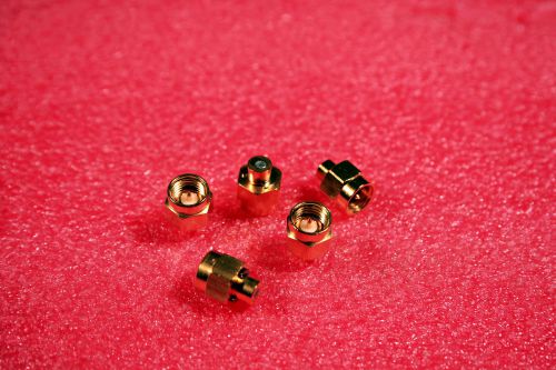 (5) sma male coax terminations dc to 2.5 ghz, 1w, 50?, gold plate, free ship new for sale