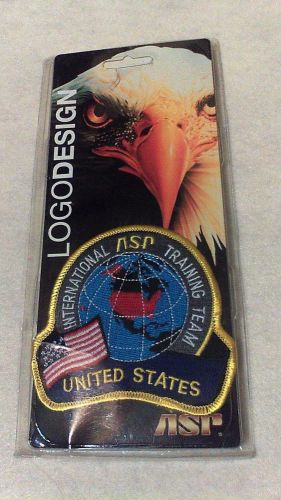 ASP embroidered patch; NIB; US International ASP Training Team; #8115