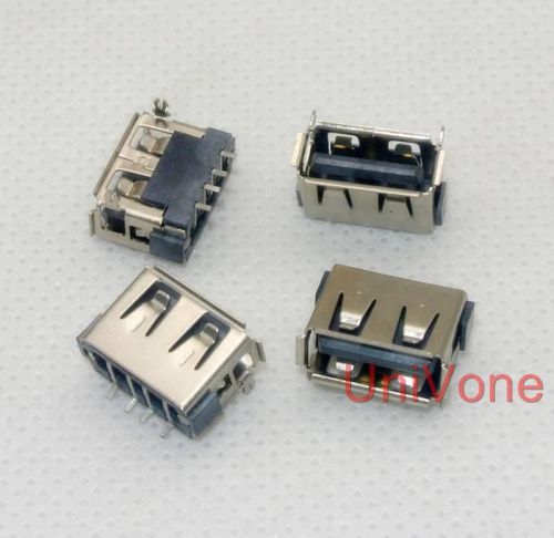 20pcs usb a connector 4pin female right angle smt compact size for sale