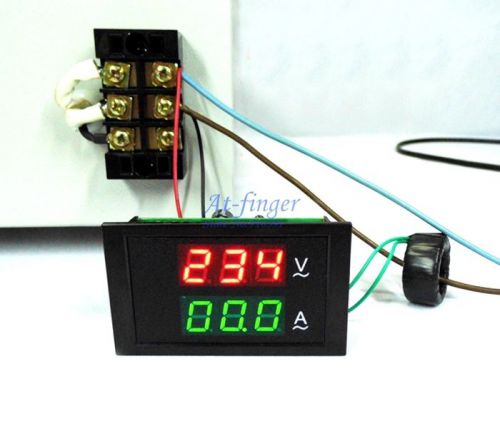 AC80-300V AC 0-100A Led  voltage meter current meter ampere panel meter