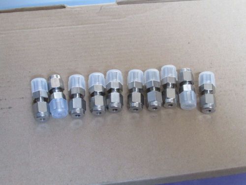 10 ea.  Parker 2MSC2N-316 316 Stainless Steel A-LOK Male Connector 1/8&#034; Compress