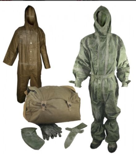 Czeck Obsolete Military Chemical Suit, Army Surplus, Chemical Warfare Protection