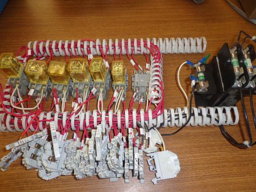 Acme transformer ta-2-81210 w/fuse kit &amp; idec relays w/sockets &amp; connectors used for sale
