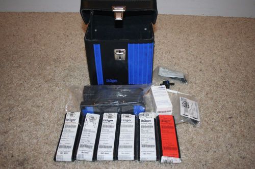 Drager accuro gas detector tube pump with tubes and accessories and case for sale