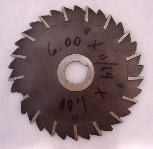 MILLING SLOT SLOTTING CUTTER 6&#034; X 11/64&#034; X 1&#034; - MADE IN USA
