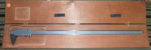 STARRETT VENIR CALIPER (NO.123 E&amp;M) 26&#034; HARDENED &amp; STABALIZED top screws missing