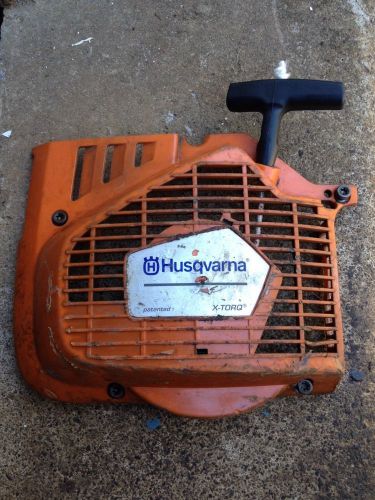 Husqvarna cut off concrete k970 recoil starter pullrope assembly and fan guard for sale
