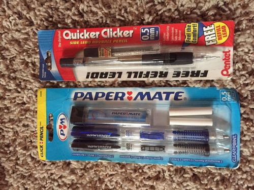 LOT of 3 MECHANICAL PENCILS WITH REFILL SCHOOL/OFFICE SUPPLIES