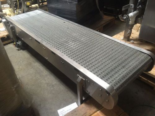 Conveyor with 2&#039; wide grey plastic belt