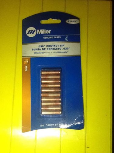 Miller .030&#034; MIG Contact Tips for all M-Series Guns 000067 (10 Per Pack)