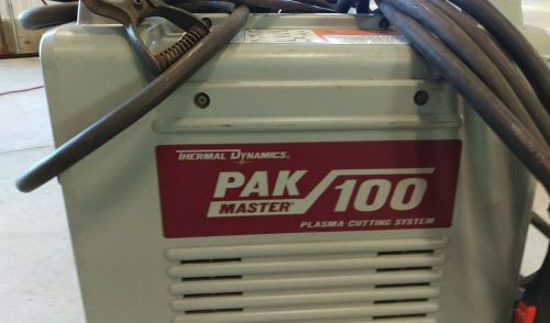 Thermal dynamics plasma cutter  pak master 100