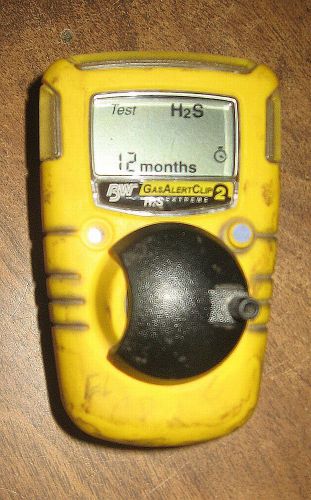 H2s bw gasalert clip extreme gas monitor detector oxygen ga24xt-x 12 m safety for sale