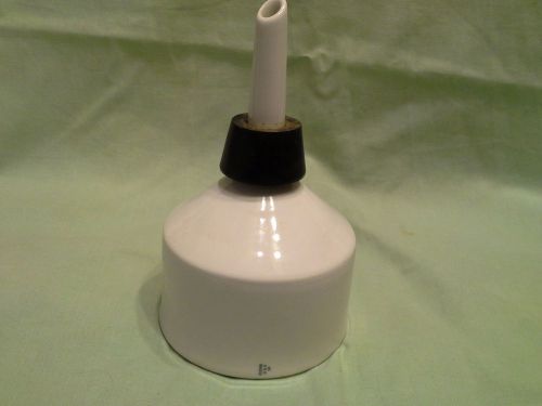 Porcelain Coors 2A Funnel Filtration Filter 7 1/4&#034; Tall, 4&#034; rd