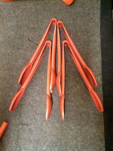 9&#034; tongs RED Salad Bar Servers/Buffet/Catering Service Self-Serv