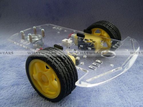 2WD 1:48 Motor Smart Robot Car Chassis DIY Kit with Battery Box for Arduino IND