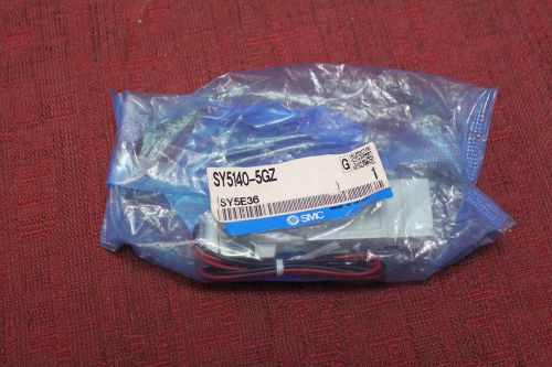 Smc SY5140-5GZ Solenoid Valve; 5 port; 2 posit single; base mt; 24VDC; New