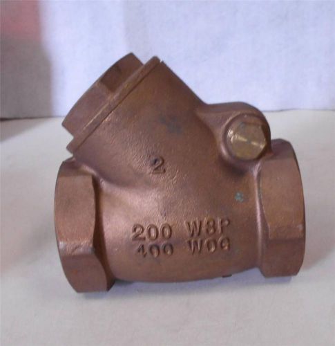 Hammond 2&#034; swing check valve 400 wog 200 wsp 45° degree offset elbow new n for sale