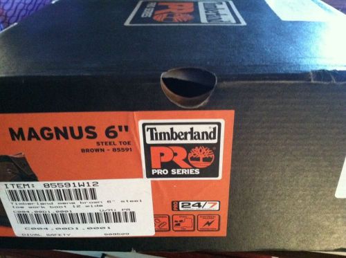 Timberland pro Series Magnus 6&#034; Steel Toe Brown Work Boots