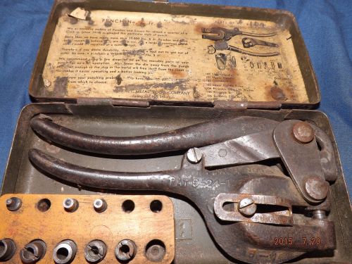 Antique metal punch no. 5 jr. whitney vintage tool for sale