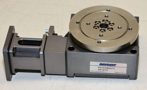 Parker Bayside Gear Reduction Worm Drive Precision Rotary Stage R100M22211 60:1