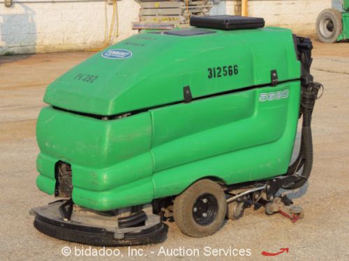 2010 tennant 5680 electric walk behind 28&#034; floor scrubber warehouse cleaner for sale