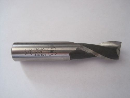 HSS-CO 5/8 End Mill Cutting Tool 3.400 with 2 flute #52021 Length 3 3/8&#034; Long