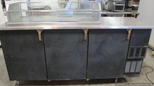 Glastender bb84-r6-blh stainless steel commercial back bar storage cooler for sale