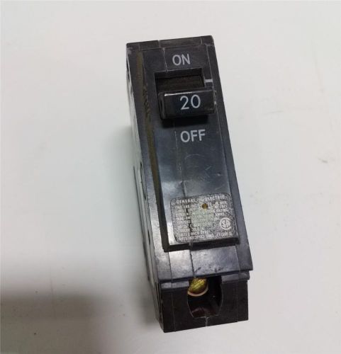 General electric 20a 1 pole circuit breaker hacr ype thqb 120/240vac for sale