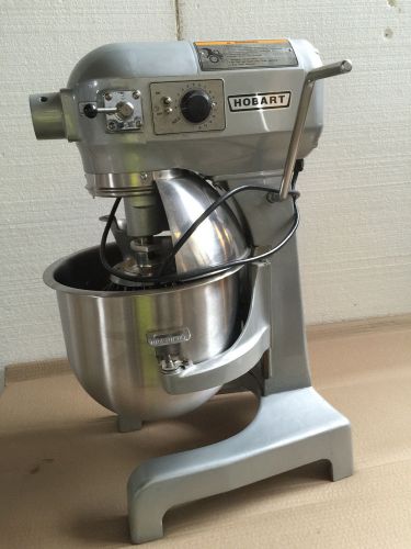 Hobart 20Q 200T Mixer with timer and new bowl, hook, beater, and whip