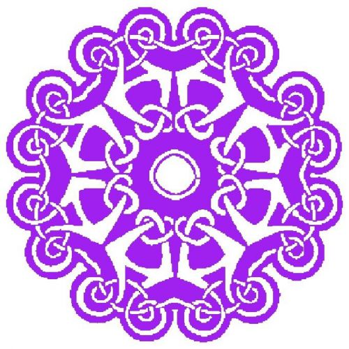 30 Custom Purple Celtic Design Personalized Address Labels