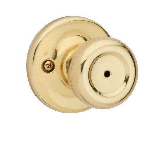 Kwikset 300M 3 CP Home Locking Bedroom Bathroom Doors Knob Polished Brass New